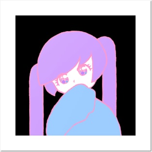 Anime Pastel Girl Posters and Art